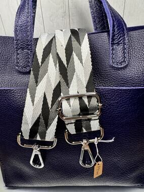 Black Gray White Crossbody Purse Strap Neutral Bag Strap Crossbody Guitar Strap